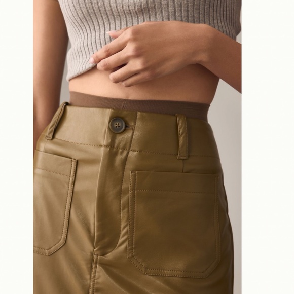 NWT Anthropologie Maeve The Colette Faux Leather
Maxi Skirt XL - Picture 2 of 7